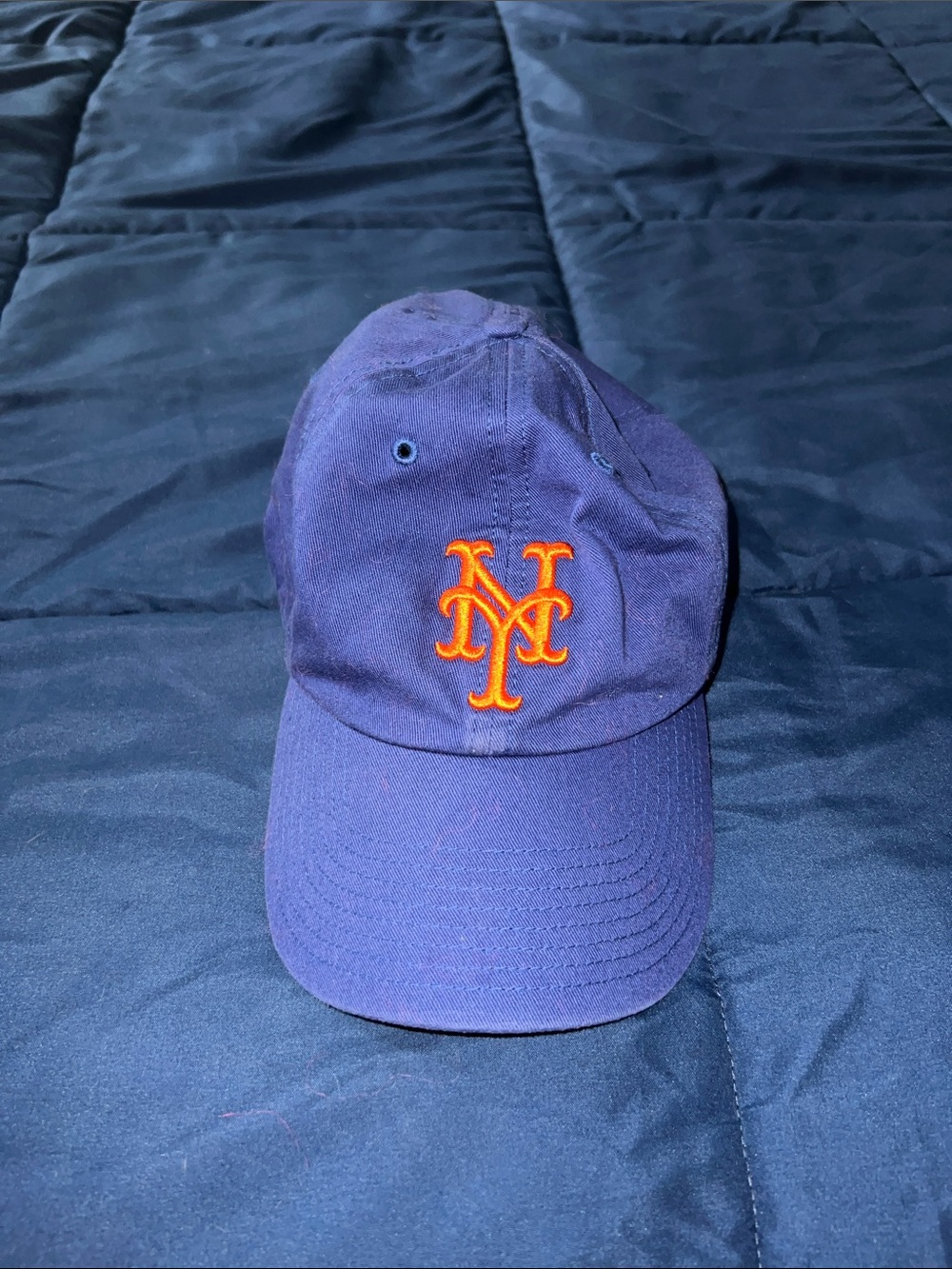 New York Mets Baseball Cap with Orange Logo